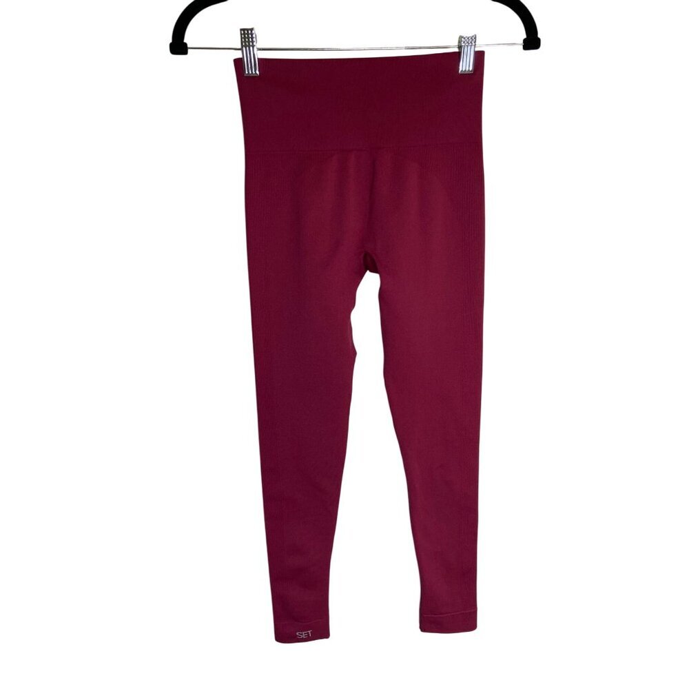 Set Active High Rise Sculptflex Power Leggings Wildberry-sz XS - Picture 3 of 9